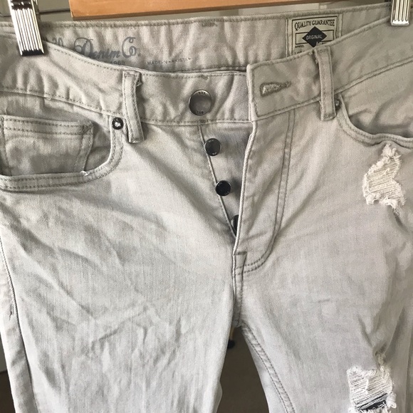 Primark Skinny Mens Jeans Gray - Picture 3 of 5